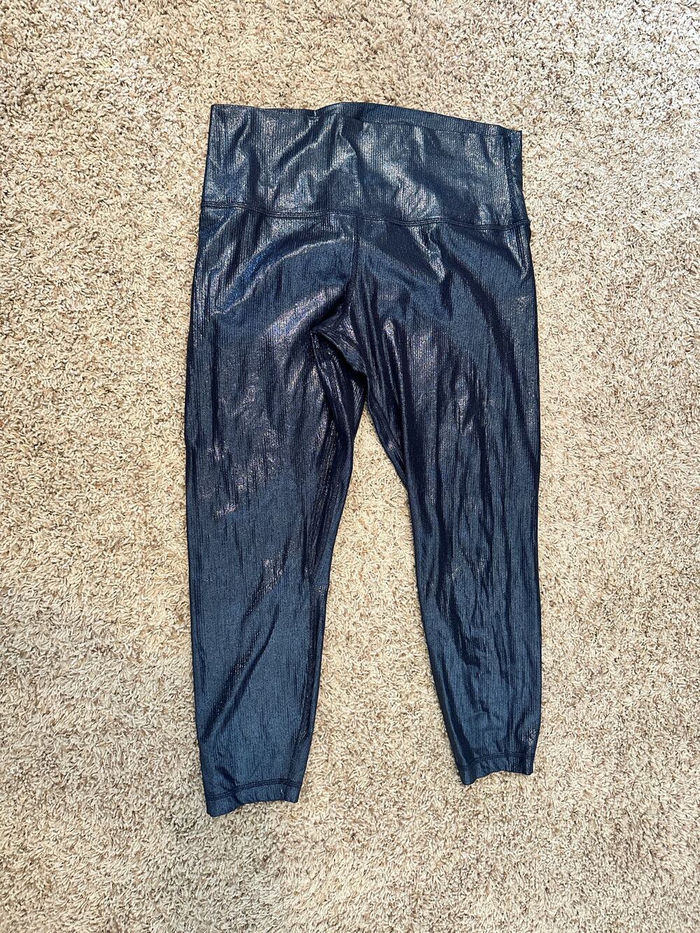 Lululemon High Rise Ribbed Pant in Radiate Foil 14
